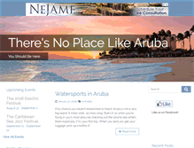 Tablet Screenshot of noplacelikearuba.com